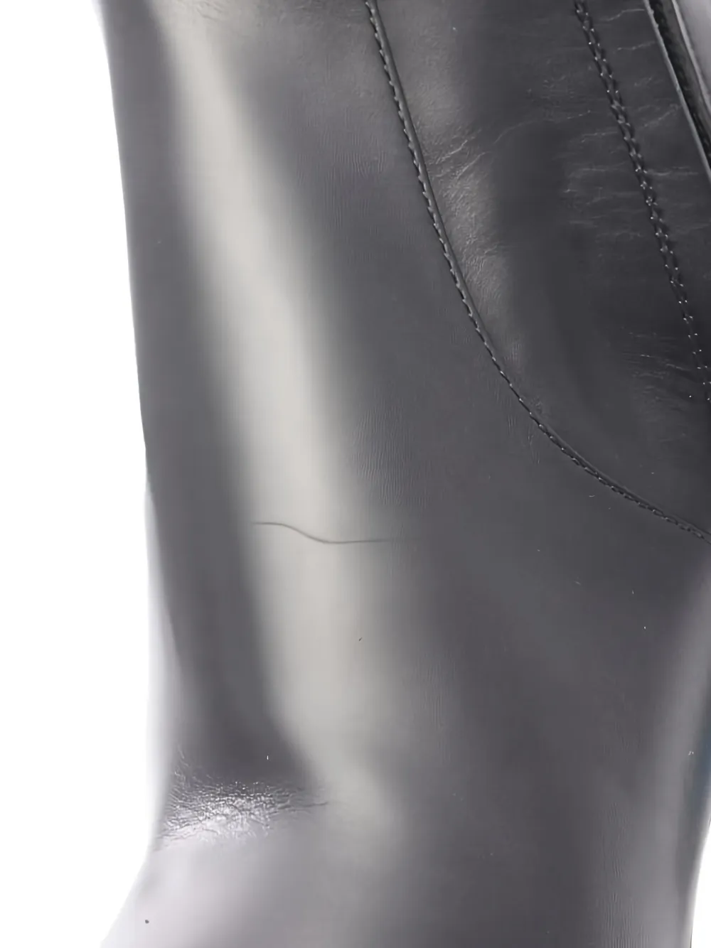 Pre-owned Louis Vuitton X Yk 125mm Silhouette Ankle Boots In Black