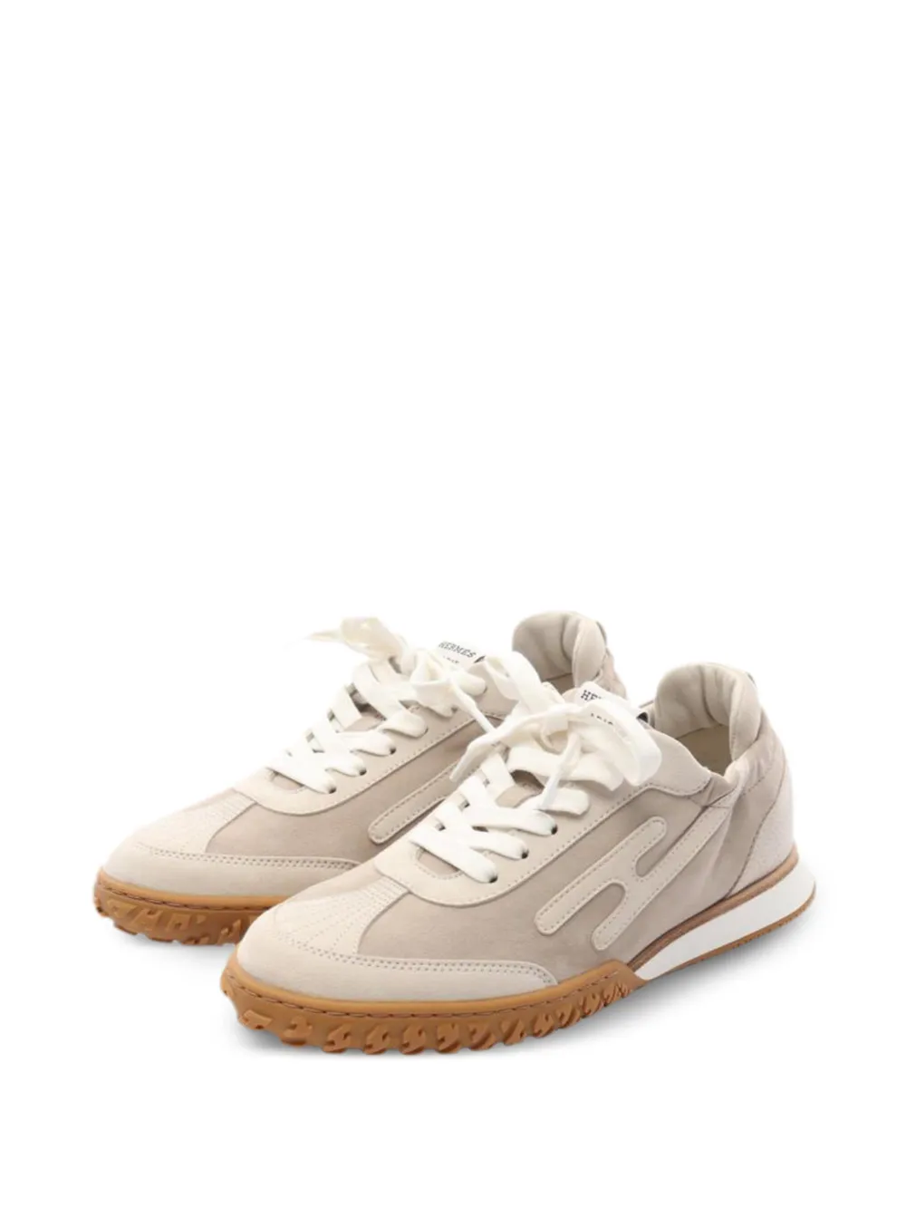 Hermès Pre-Owned Jet panelled sneakers | Neutrals | Image 1