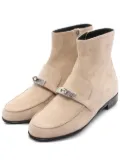 Hermès Pre-Owned Kelsy suede ankle boots - Neutrals