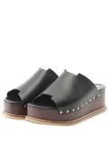 Hermès Pre-Owned 60mm Ellipse wedge sandals - Black