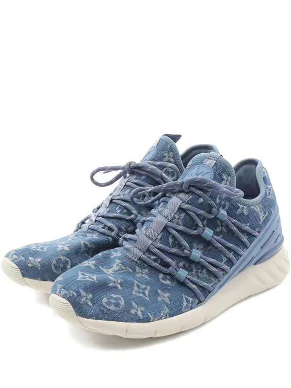 Louis Vuitton Pre-Owned Fastlane Denim Sneakers | Blue | FARFETCH