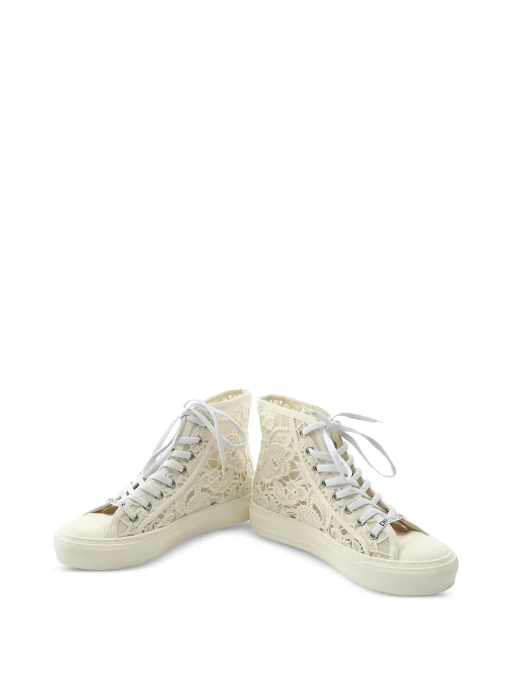 Christian Dior Pre-Owned Walk'N'Dior floral-lace sneakers | Image 2