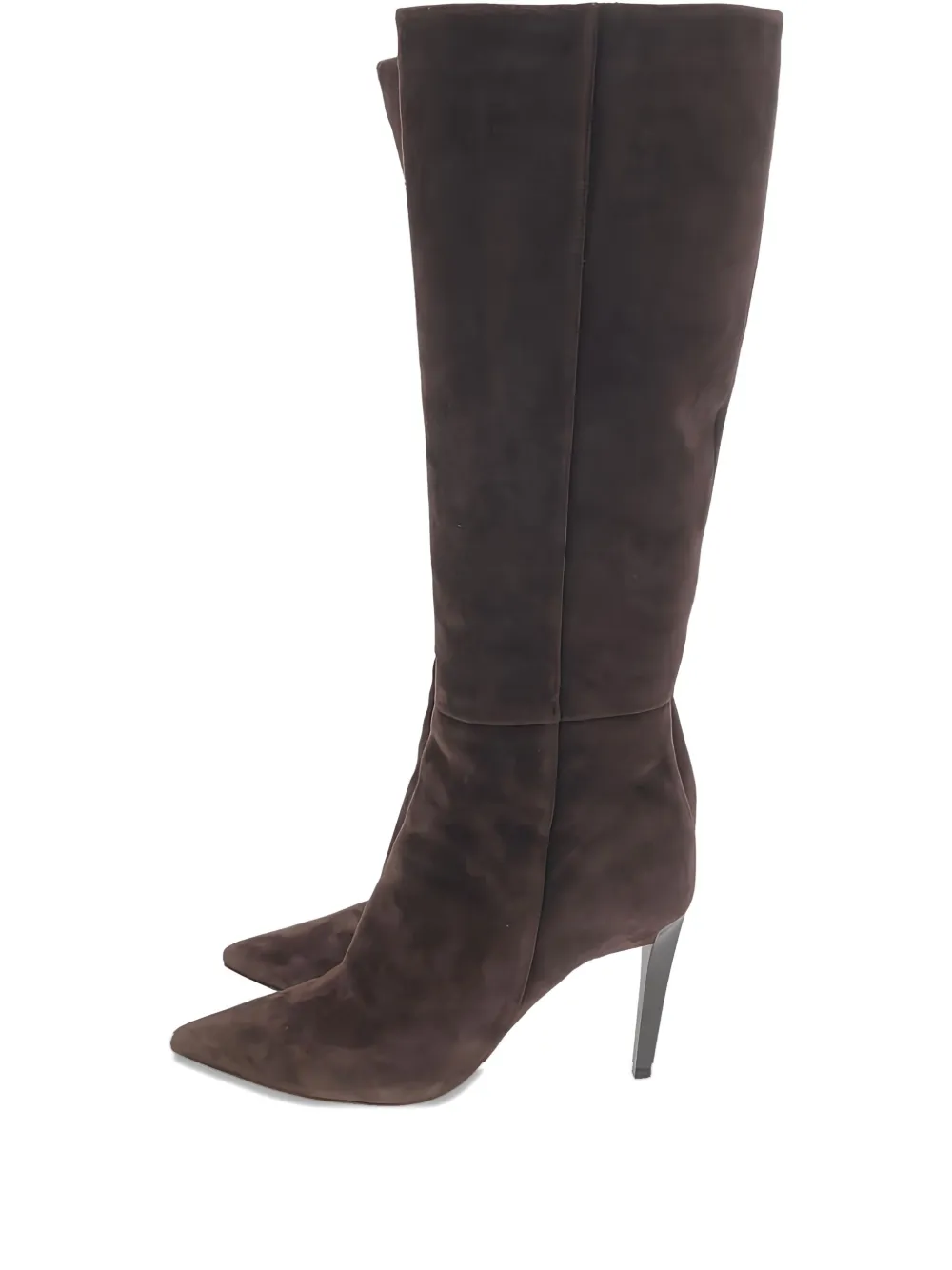 Jimmy Choo Pre-Owned 85mm pointed-toe suede knee-high boots | Brown | Image 1