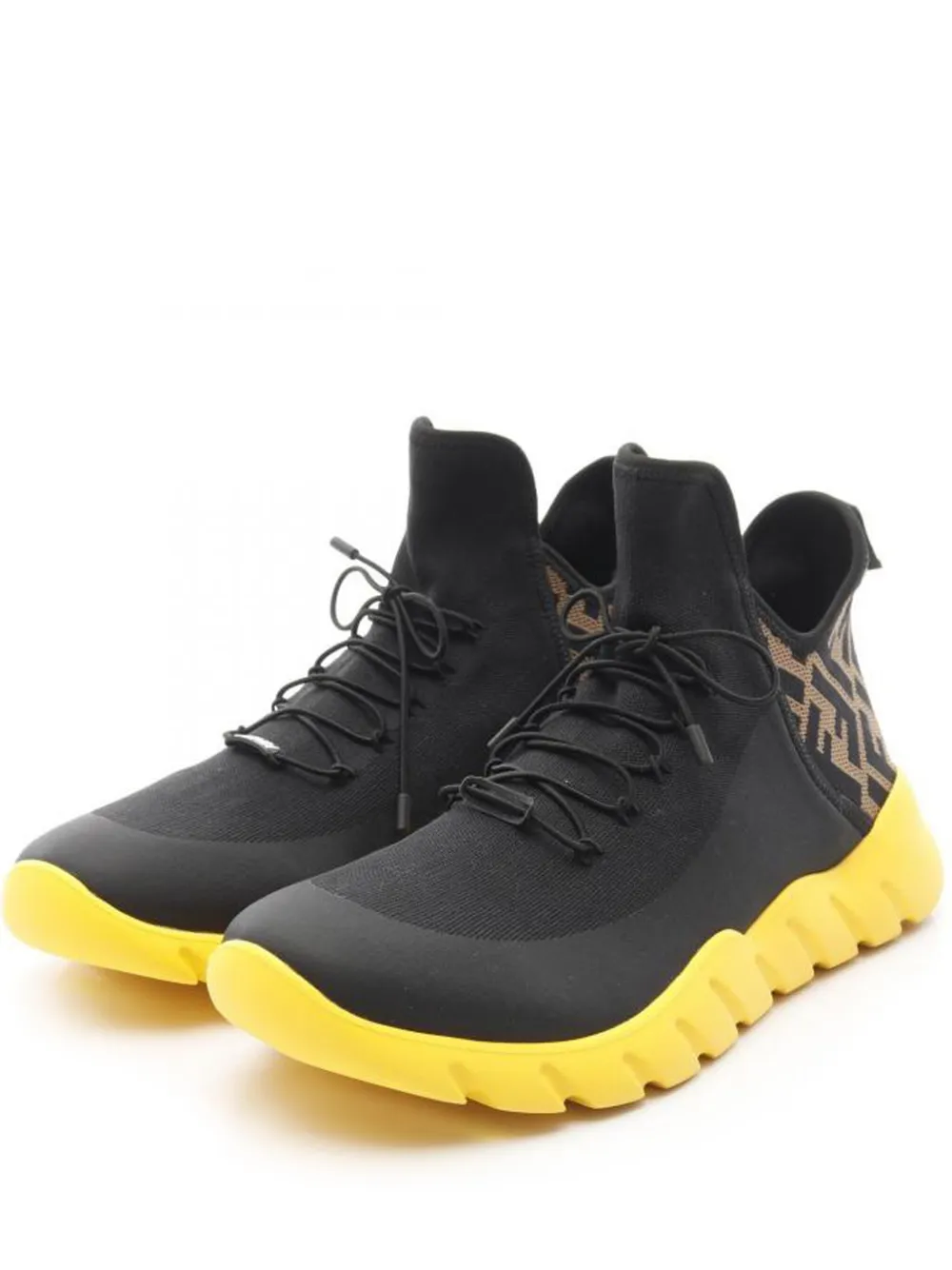 Fendi Pre-Owned Zucca hi-top sneakers | Black | Image 1