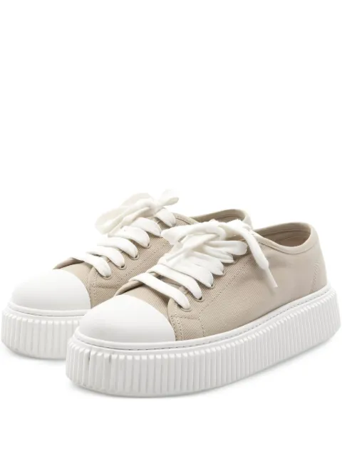 Miu Miu Pre-Owned platform canvas sneakers