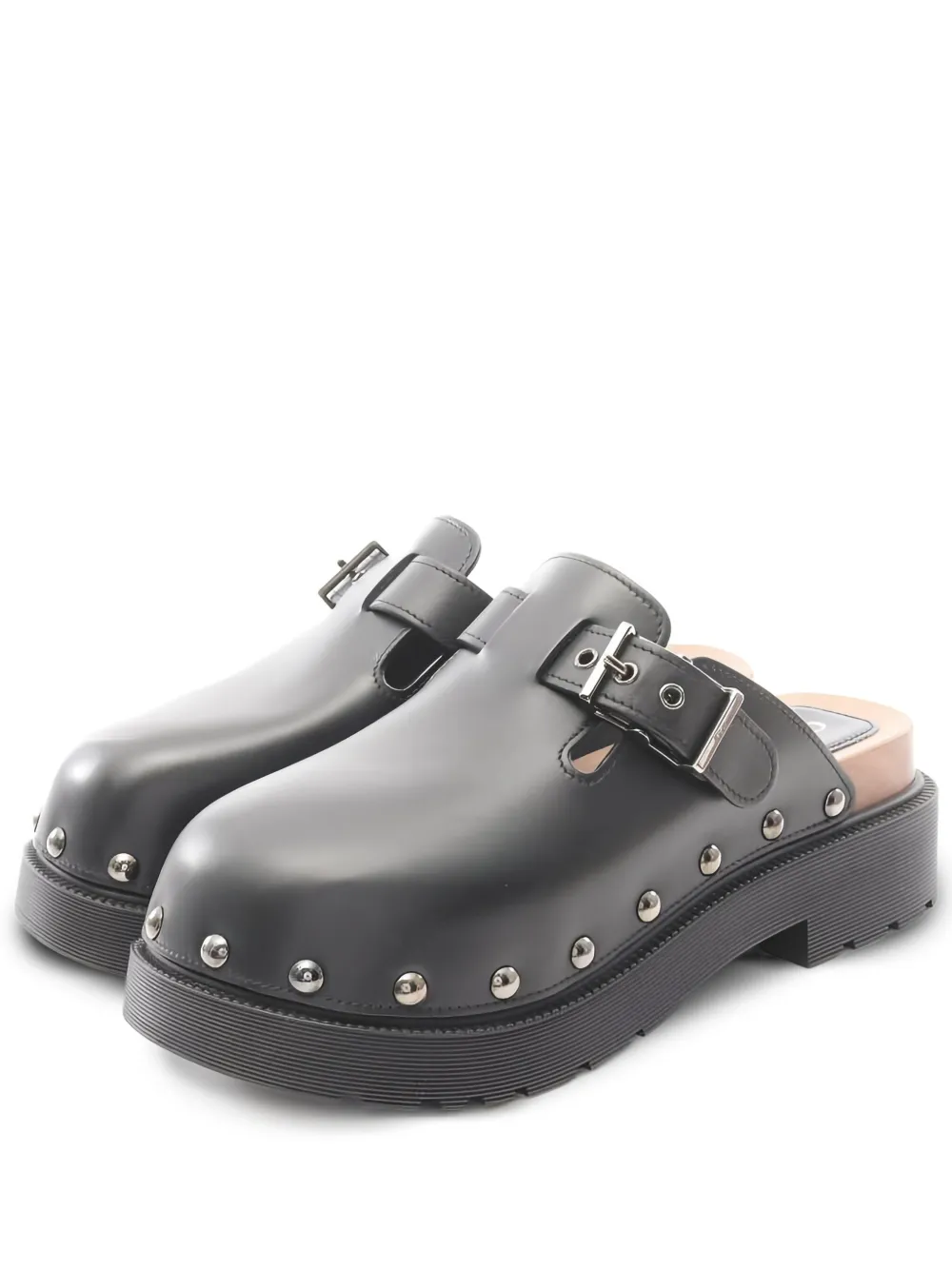 Christian Dior Pre-Owned 60mm Quake stud-embellished mules | Black | Image 1