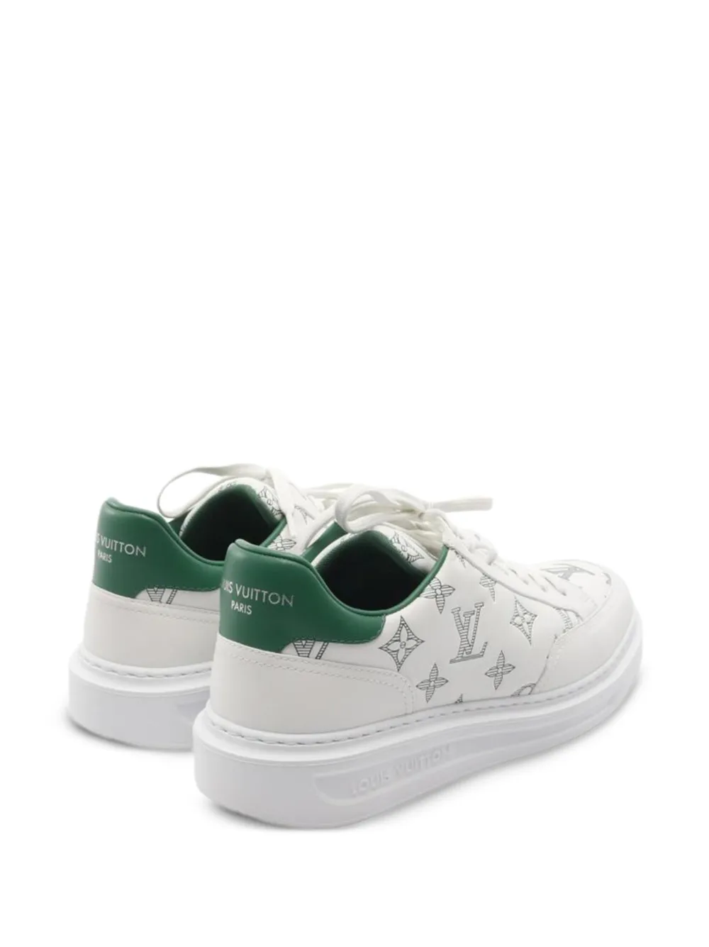 Pre-owned Louis Vuitton Beverly Hills Sneakers In White