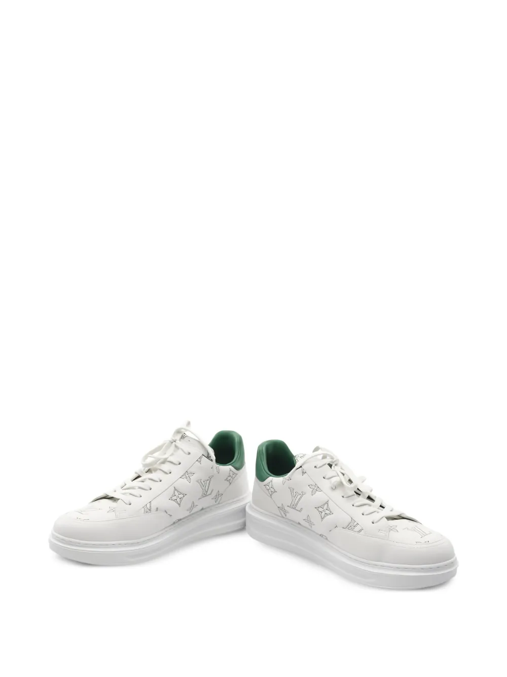 Pre-owned Louis Vuitton Beverly Hills Sneakers In White
