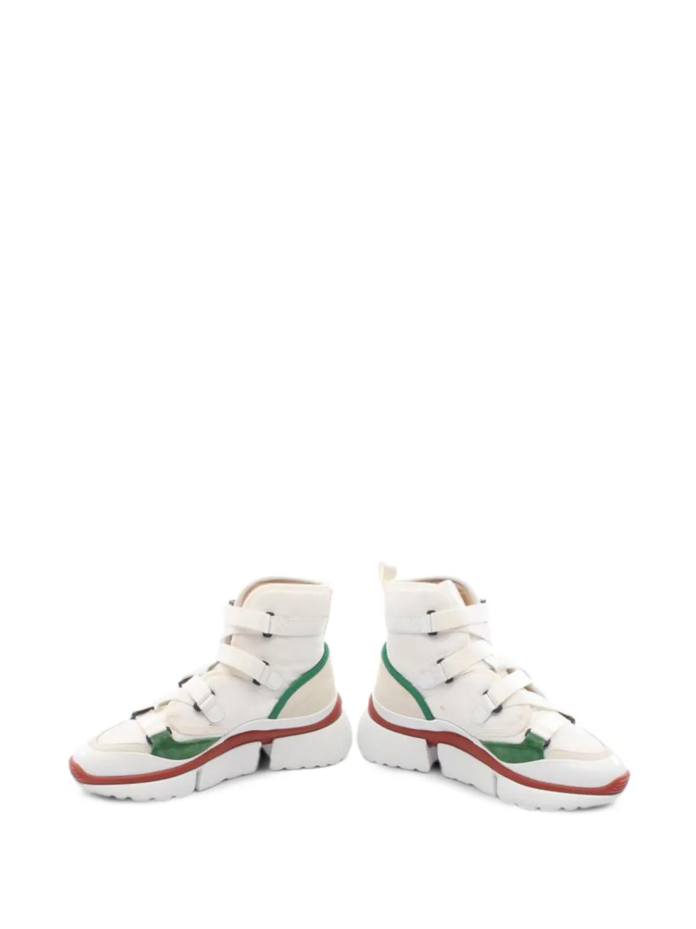 Pre-owned Chloé Sonnie Sneakers In White