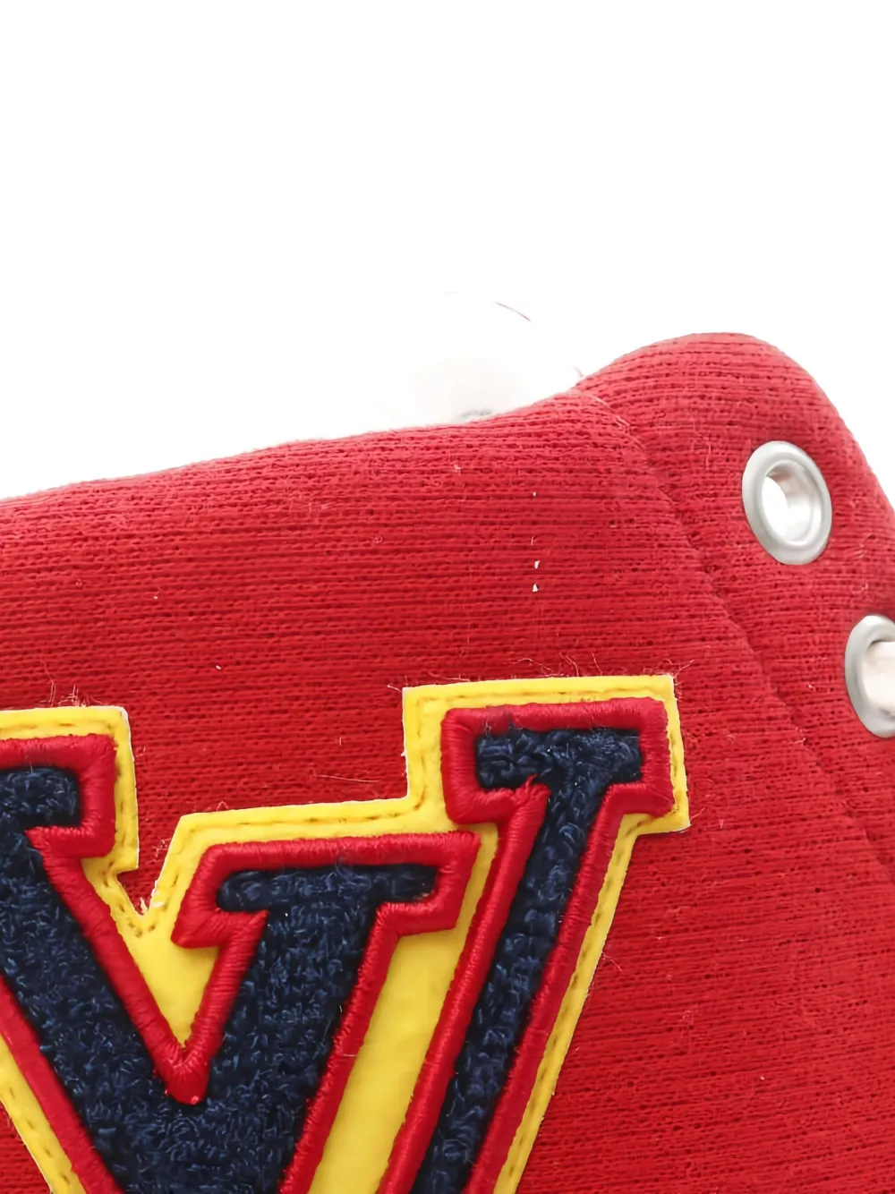 Pre-owned Louis Vuitton Fastball Logo-appliqué Sneakers In Red