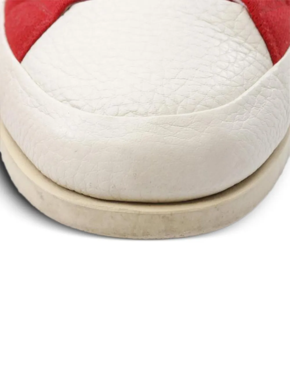 Pre-owned Louis Vuitton Fastball Logo-appliqué Sneakers In Red