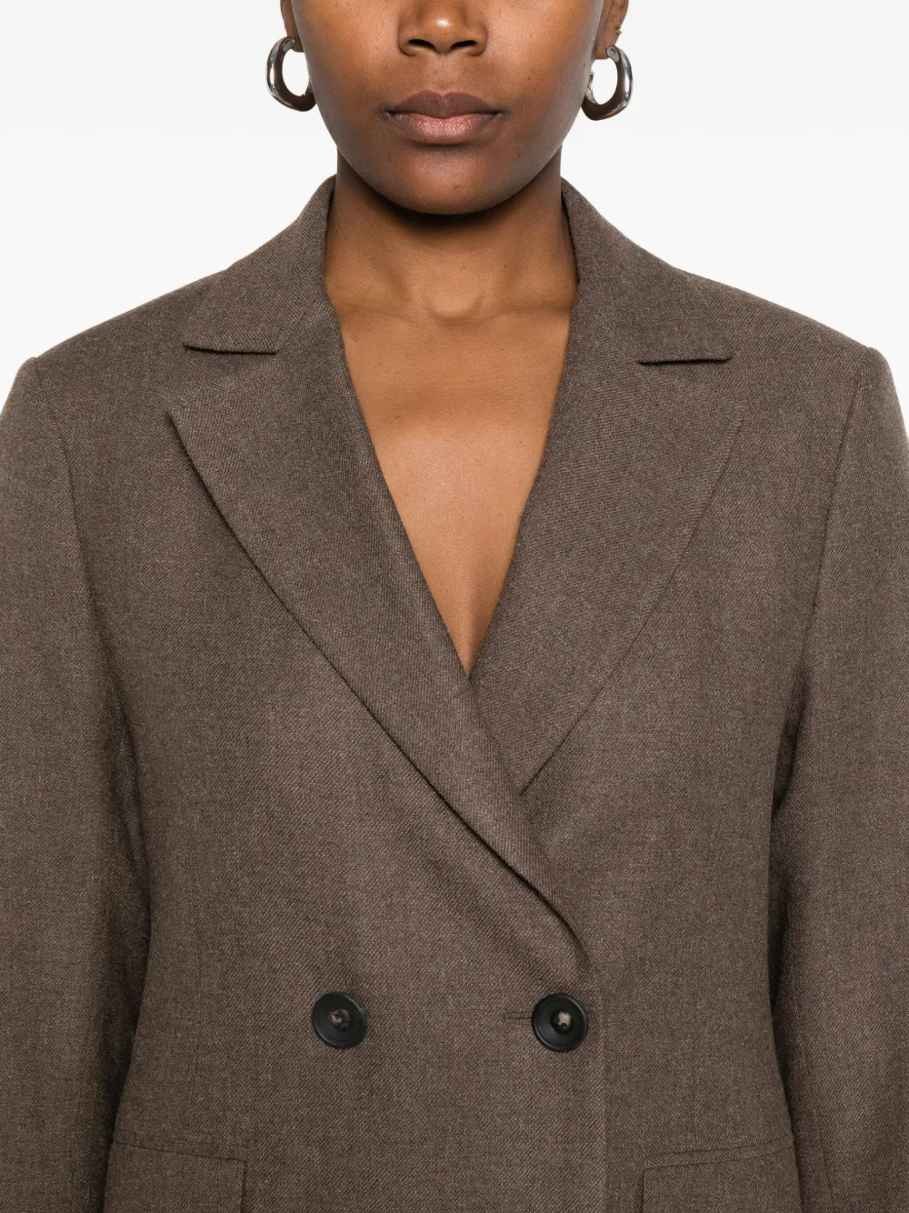 Diega Blazer met dubbele rij knopen Grijs