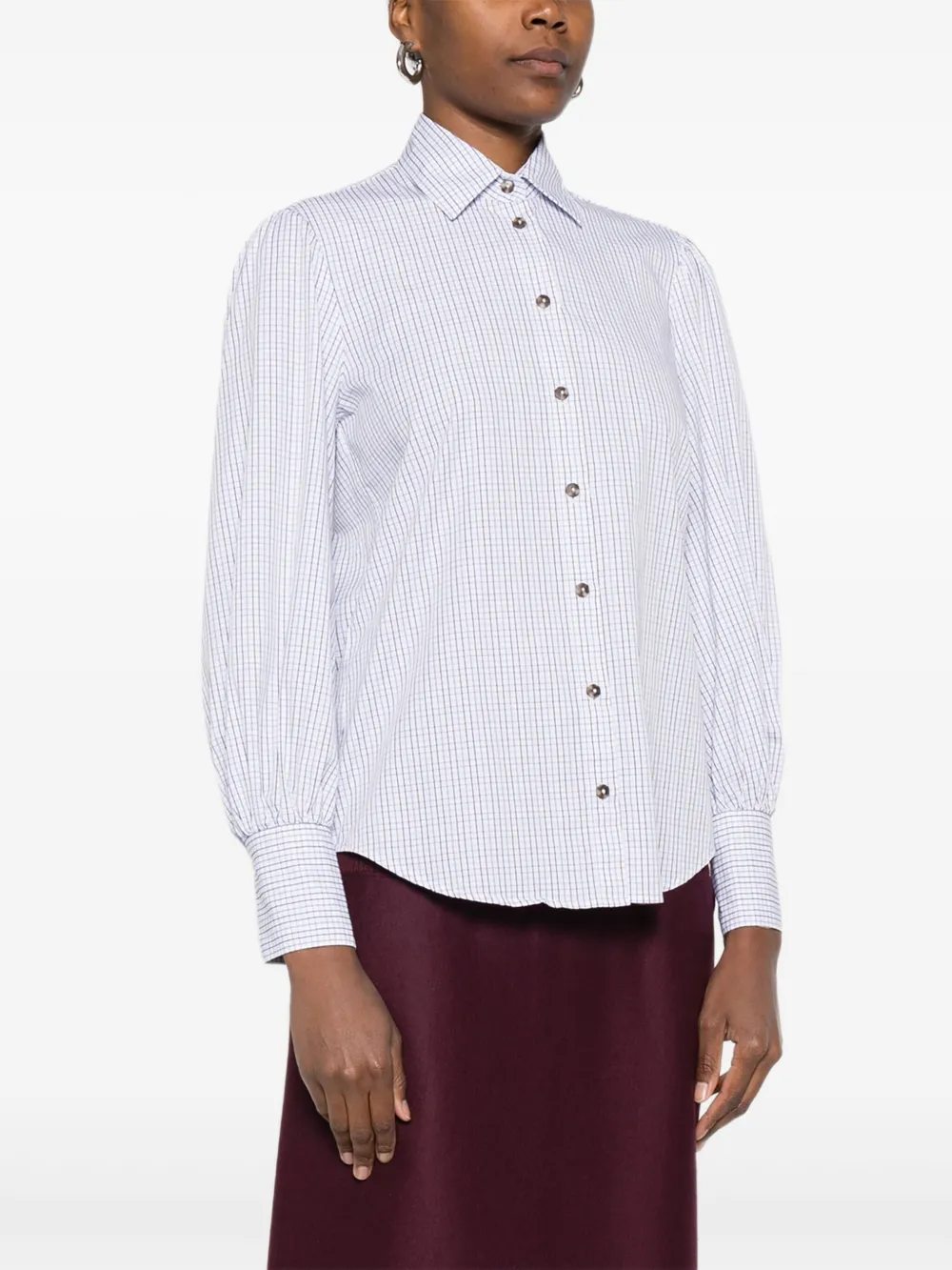  Diega Plaid Shirt - White 