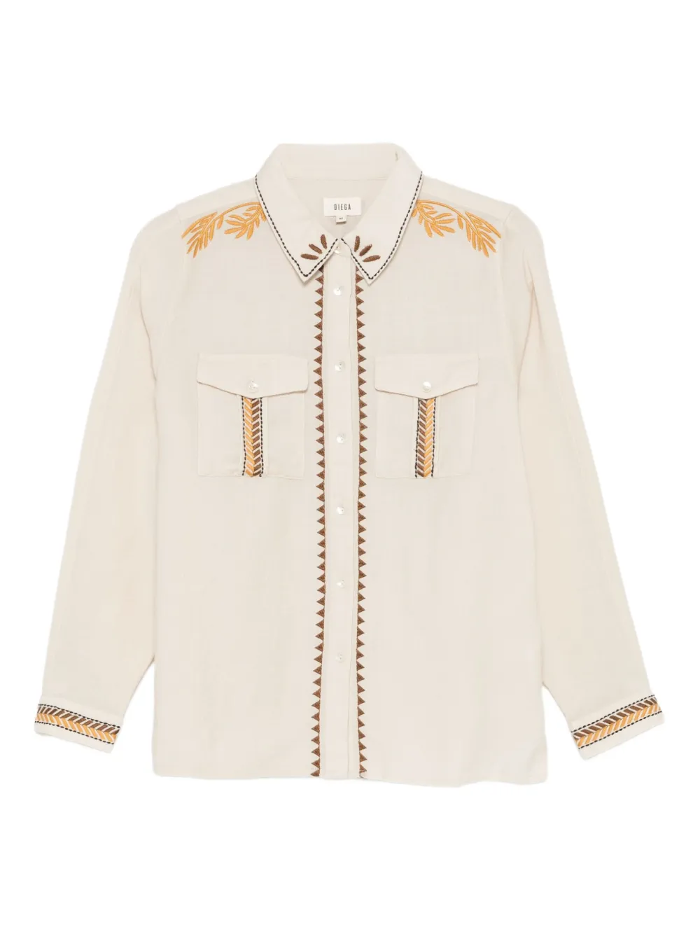 Diega embroidered shirt | Neutrals | Image 1