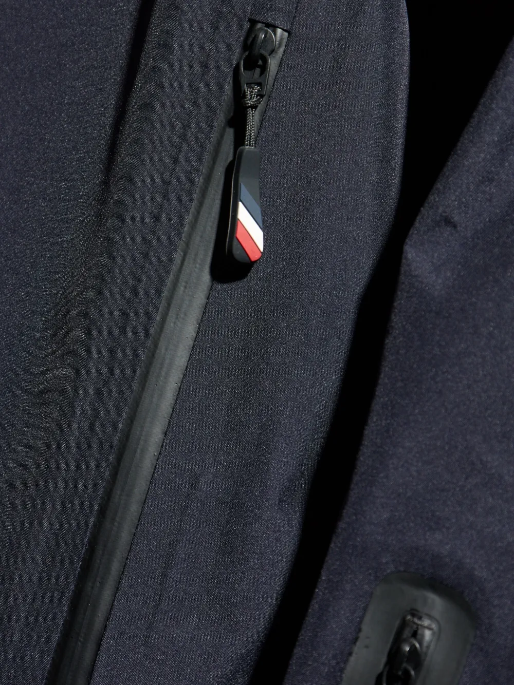 Moncler Hinterburgs Zip-up Hooded Ski Jacket In Blue