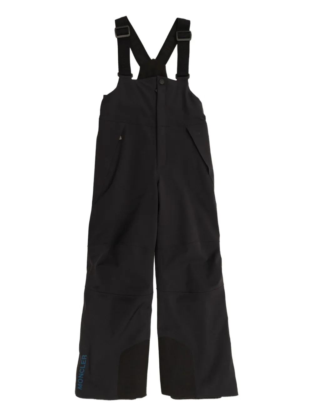 MONCLER GRENOBLE KIDS Tuinbroek met logoprint Zwart