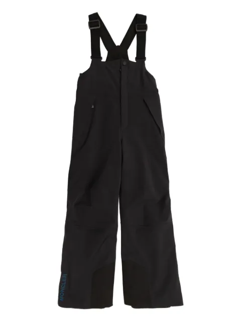 MONCLER GRENOBLE KIDS logo-print dungarees