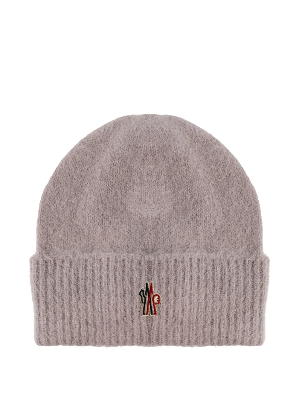 Moncler Grenoble ribbed logo beanie | Purple | Image 1