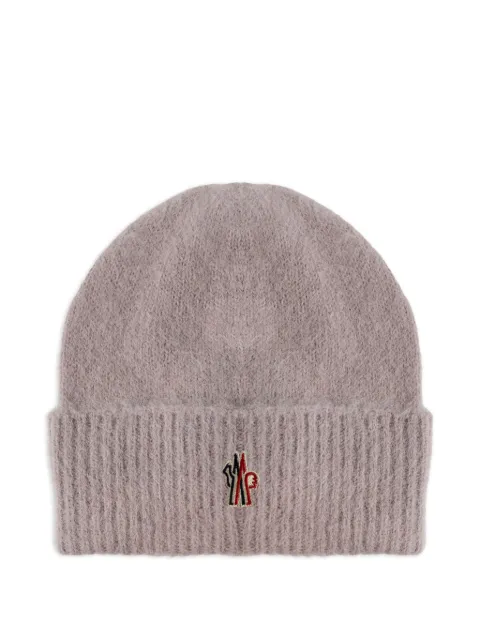 Moncler Grenoble ribbed logo beanie