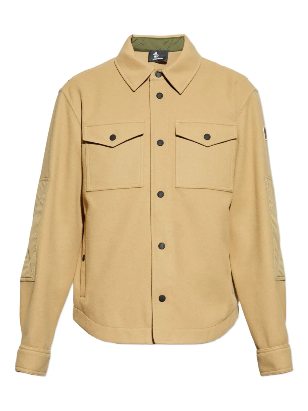 Moncler Grenoble Overhemd met borstzak Beige