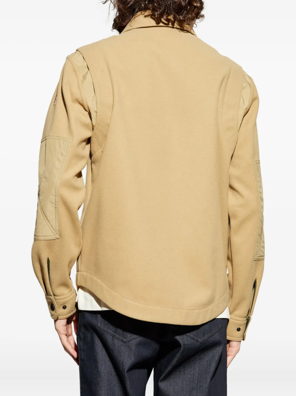 Moncler Grenoble Overhemd met borstzak Beige