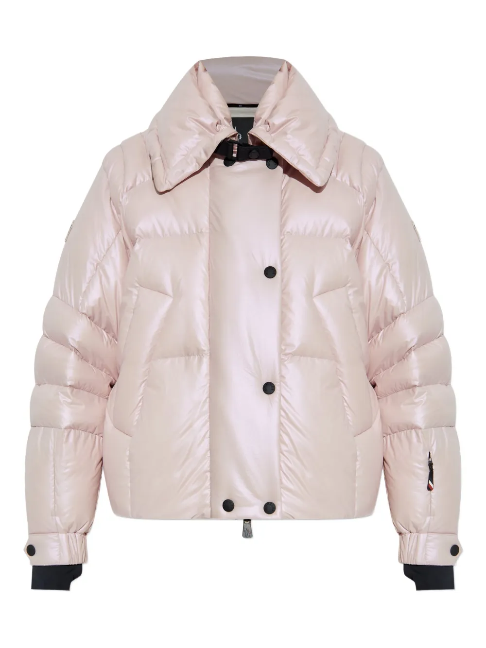 Moncler Jeita Button Down Ski Jacket In Pink
