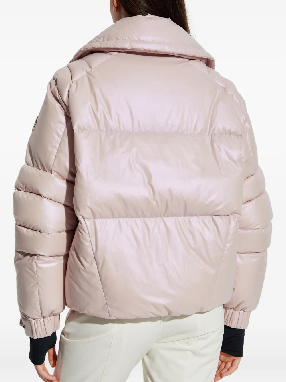 Moncler Jeita Button Down Ski Jacket In Pink