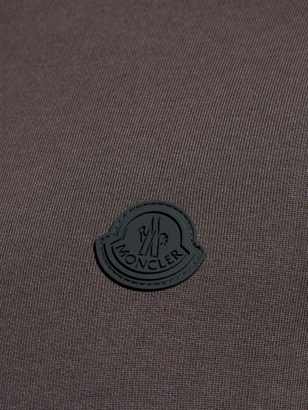 Moncler Hoodie met logopatch Bruin