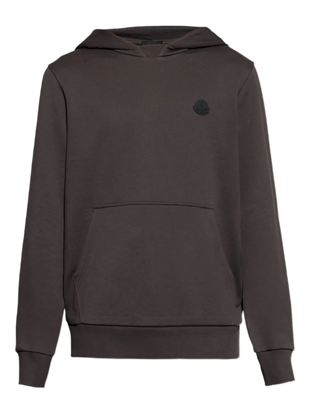 Moncler logo-patch hoodie | marrón | Image 1