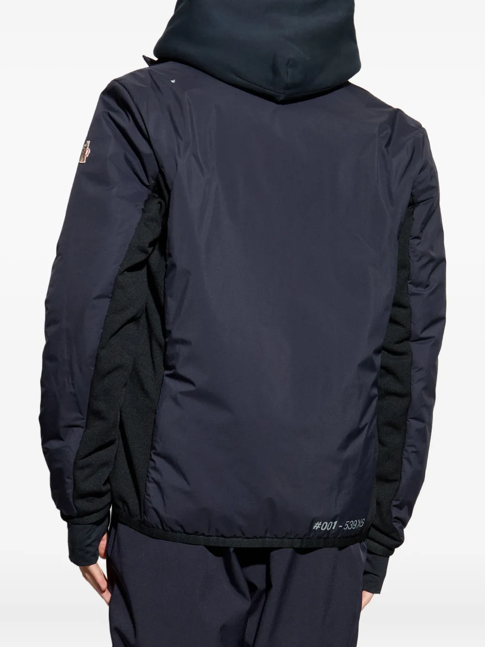 Moncler Grenoble Araripe donsjack met vlakken Blauw