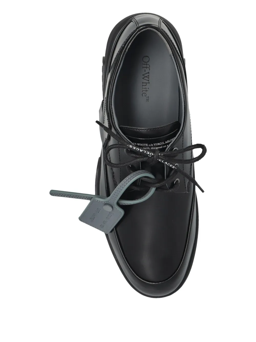 Off-White Sneakers met vlakken en veters Zwart