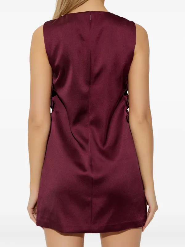 Self-Portrait cut-out Mini Dress | Red | FARFETCH
