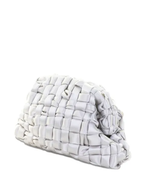 Maria La Rosa شنطة كلاتش مضفرة