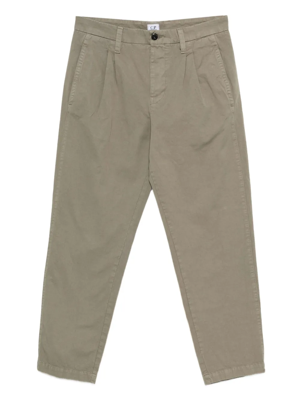 C.P. Company pleated button-fastening trousers | Neutrals | Image 1