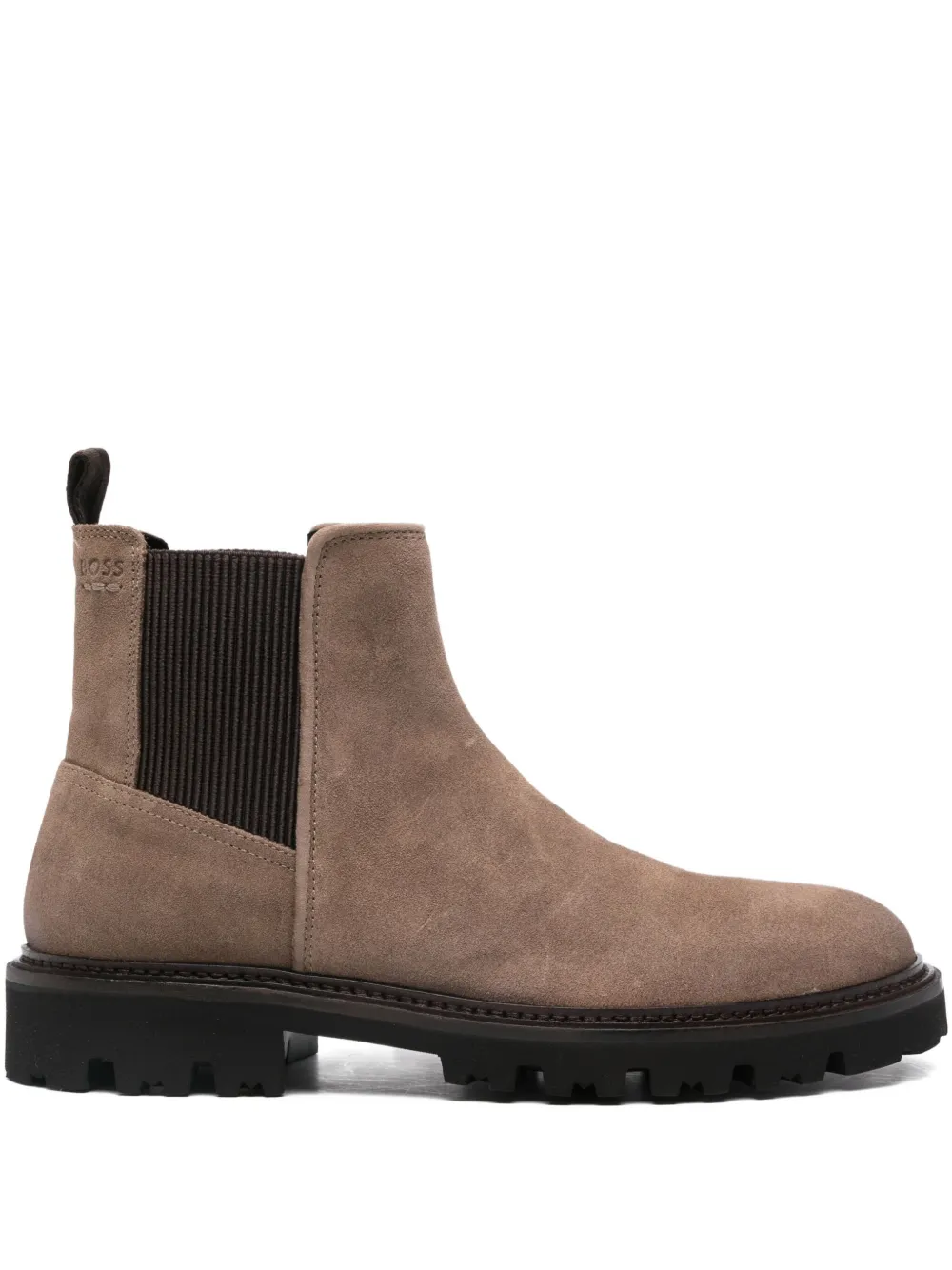 BOSS leather ridged-sole boots | Brown | Image 1