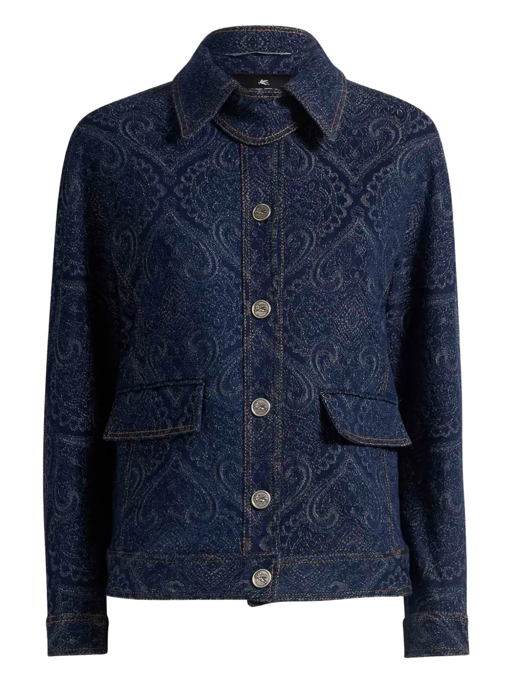 ETRO paisley-pattern denim jacket | Blue | Image 1
