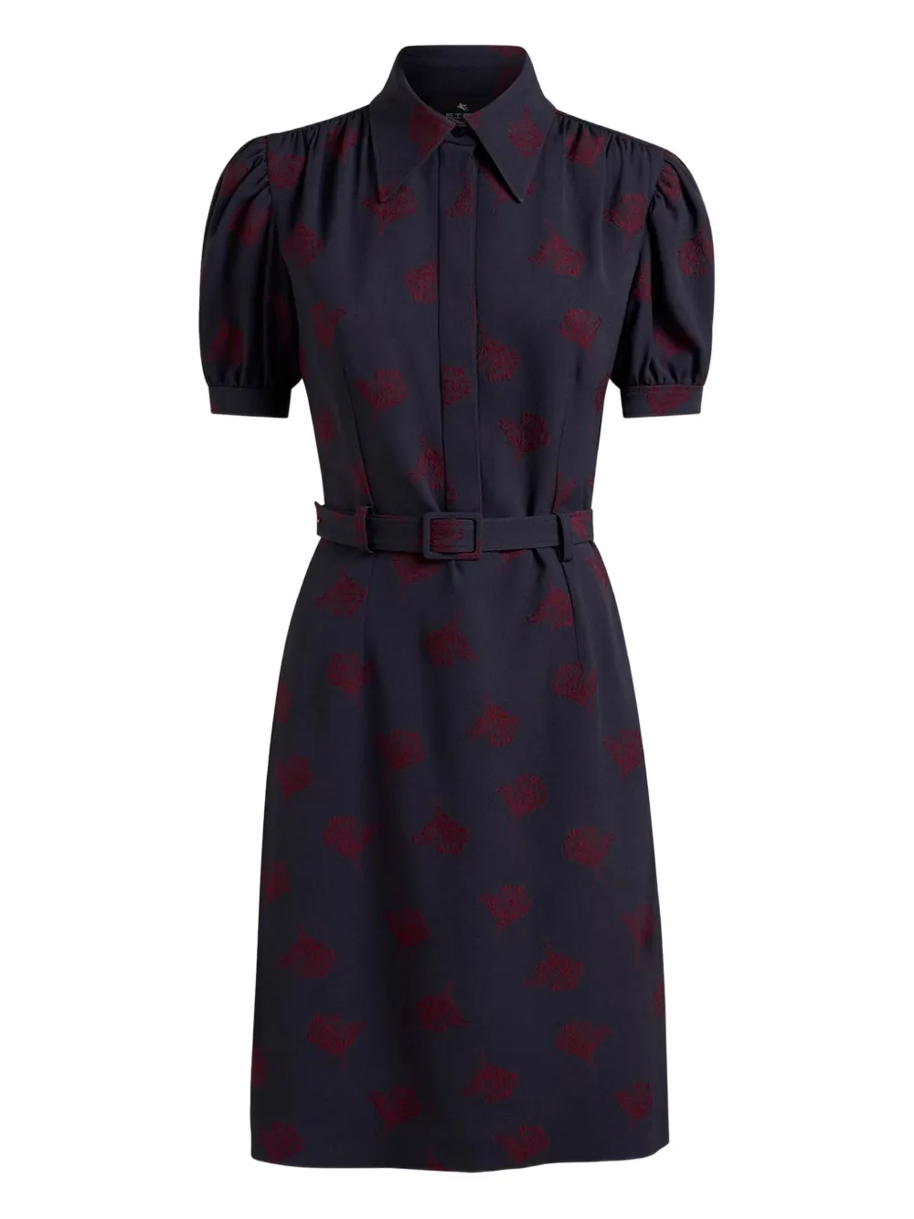 ETRO jacquard belted dress | Black | Image 1