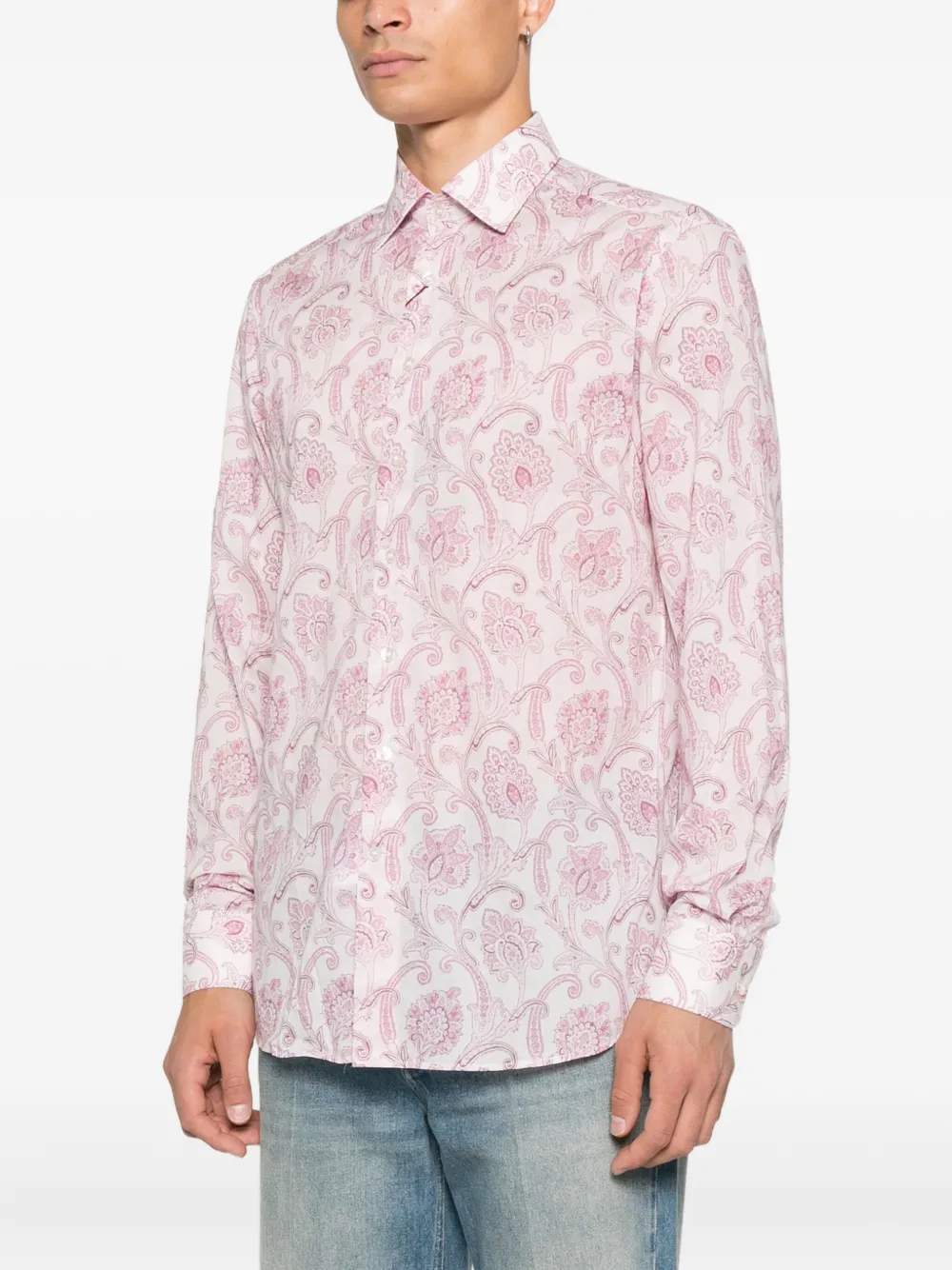 ETRO Overhemd met paisley-print Roze