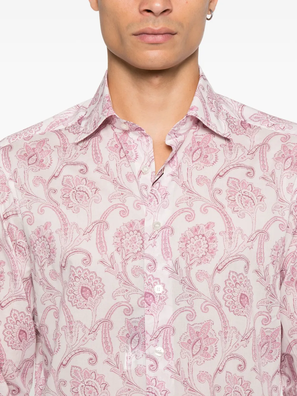 ETRO Overhemd met paisley-print Roze