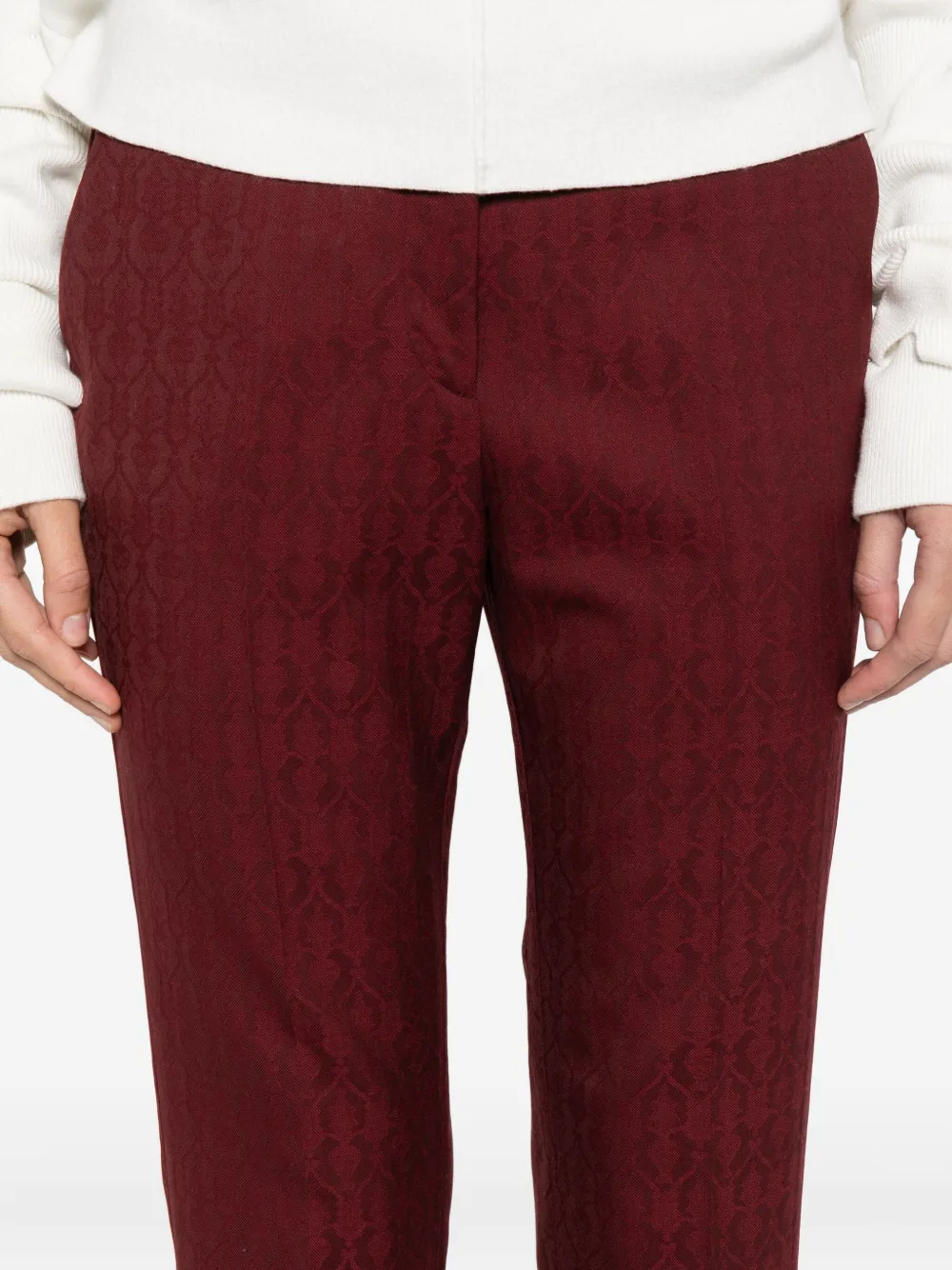 ETRO Plooibroek Rood