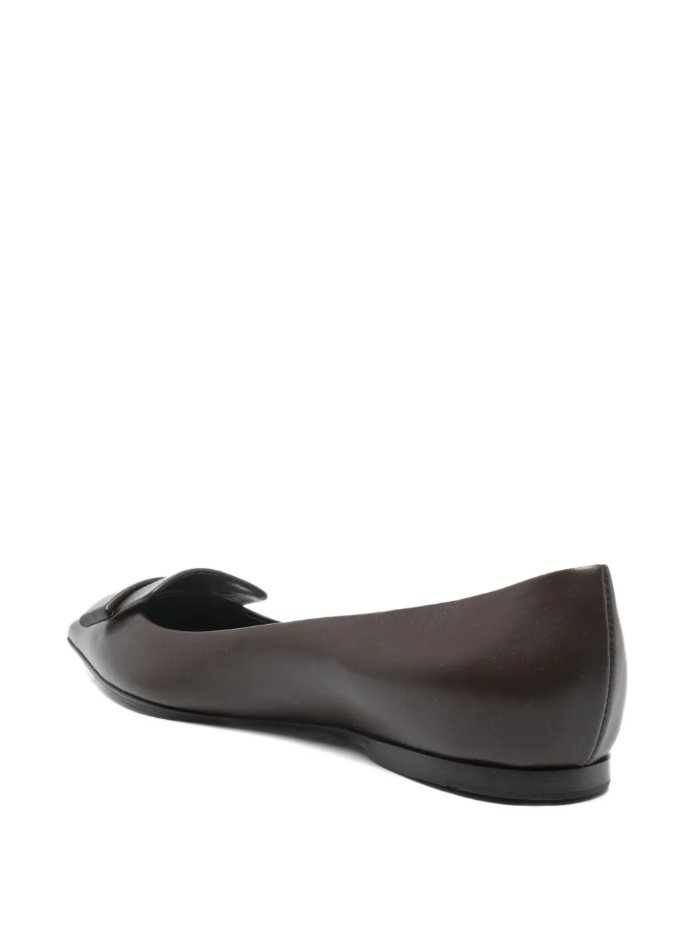 Sergio Rossi pointed leather loafers Bruin