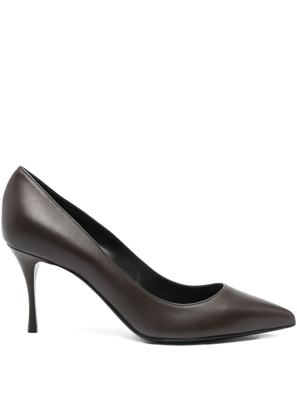 Sergio Rossi Pumps met puntige neus Bruin