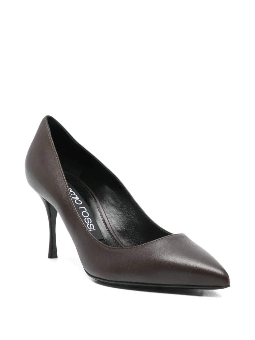 Sergio Rossi Pumps met puntige neus Bruin