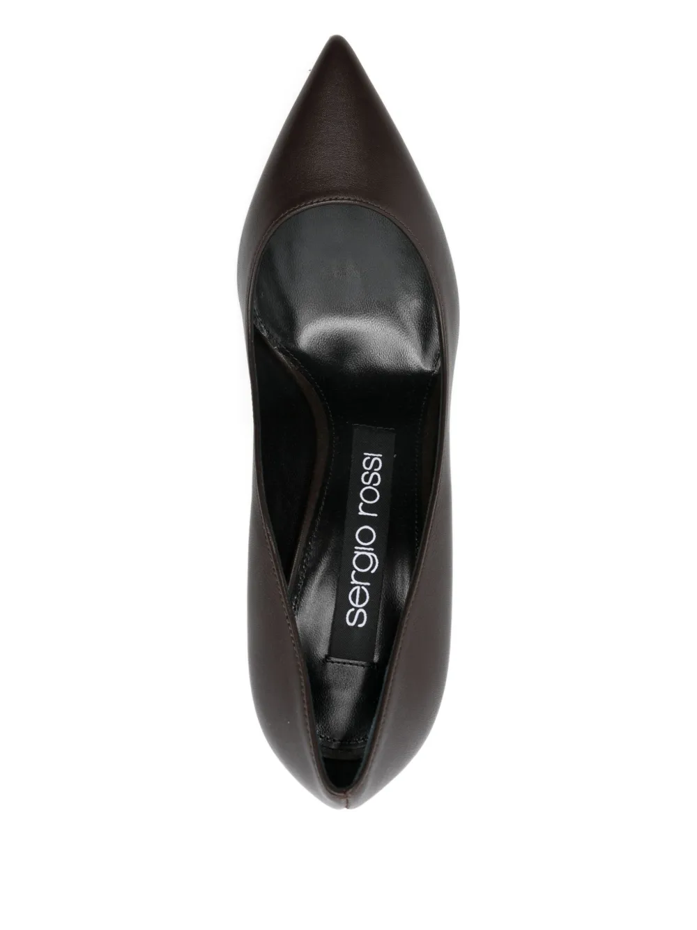 Sergio Rossi Pumps met puntige neus Bruin