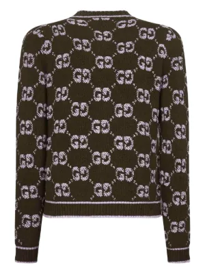 美品　GUCCI グッチ　イタリア製　カーディガン　リブ　ジップアップ　黒　L 美品 GUCCI グッチ イタリア製 カーディガン リブ ジップアップ