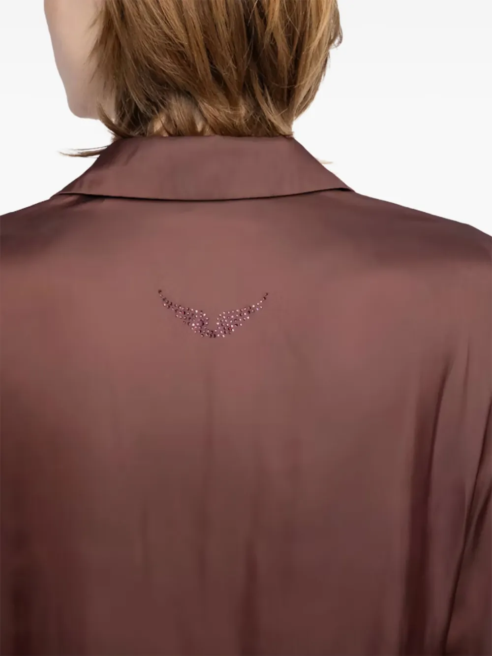 Zadig&Voltaire ruffled long-sleeve top Bruin