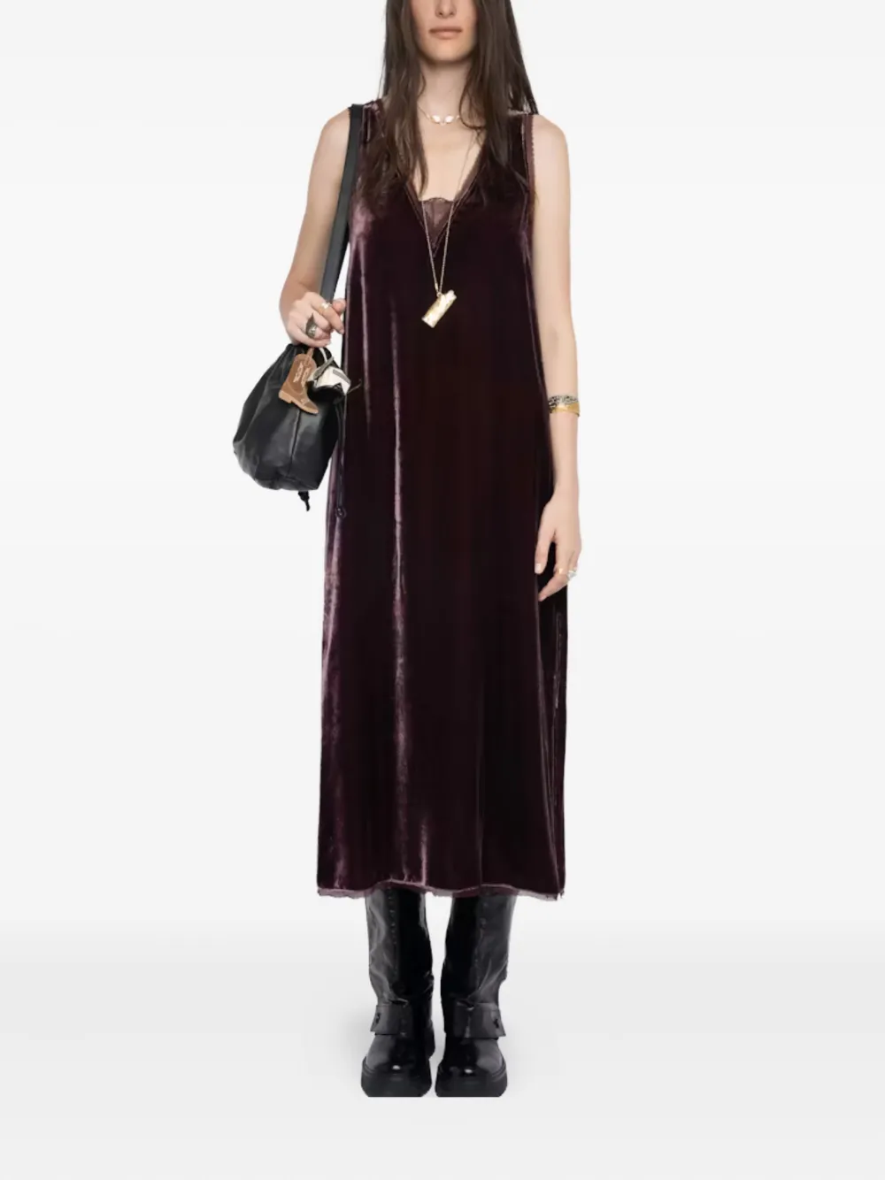 Zadig&Voltaire Renzo velvet dress - Rood