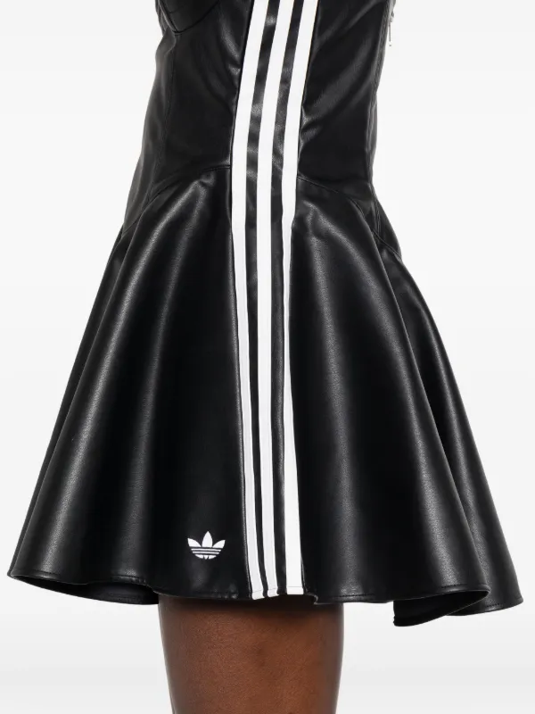 black adidas dress Women's Crochet this dress showcases a commitment to quality and style adidas Originals Black 3-Stripes Maxi