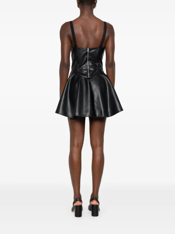 adidas Women's Faux-Leather Dress - Black - Mini dresses adidas Women's Faux-Leather Dress - Black - Mini dresses