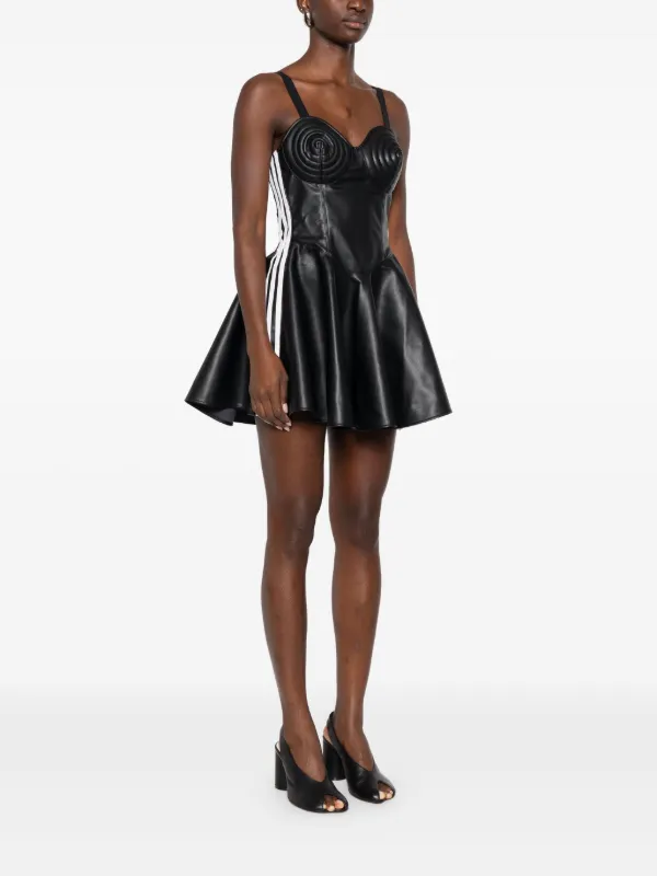 faux leather dresses for women Octavia High Neck Mini Dress Shop American Threads Black / M Our Faux Leather Belted Dress is the perfect choice for a fashion Natalie Faux Leather Mini Dress